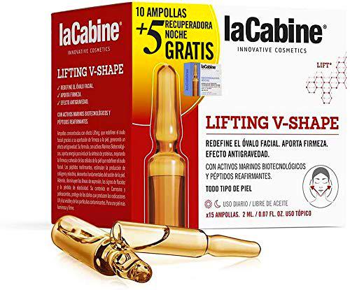 La Cabine Ampollas Lifting V-Shape 10 x 2ml + Recuperadora Noche 5 X 2 ml, 30 ml