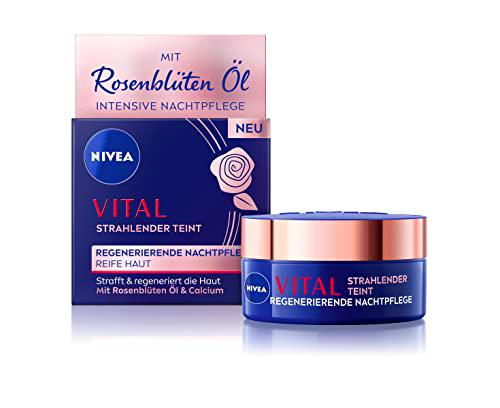 NIVEA Vital - Cuidado de noche regenerador para tez radiante, 50 ml