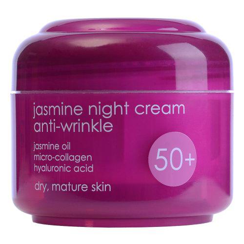 Ziaja Jazmín Crema Facial De Noche Antiarrugas, 50 Mililitro