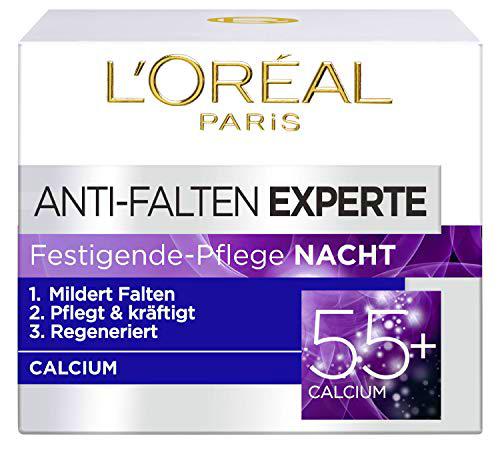 Crema hidratante L'Oréal Paris antiarrugas de noche con calcio