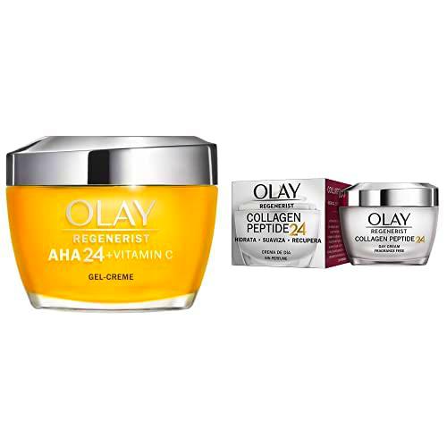 Olay Gel Crema De Día Vitamina C + AHA24, Con Vitamina C