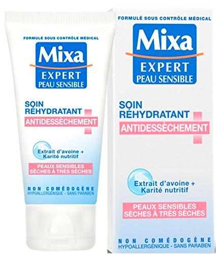 Mixa Expert Peau Sensible - Soin Réhydratant Antidessèchement à l'Extrait d'Avoine + Karité Nutritif