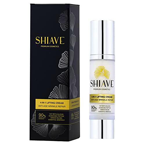 SHIAVE _ Crema Facial 4en1 Tensora, Antiedad y Antiarrugas