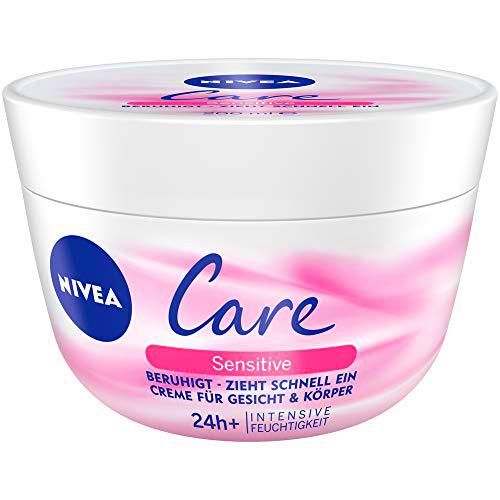 Crema Nivea Care Sensitive para cara y cuerpo (200 ml).