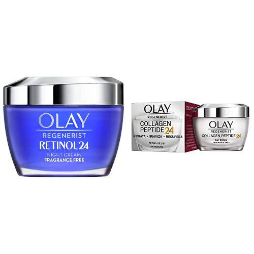 Olay Regenerist Retinol 24 Crema De Noche, 50 ml + Olay Regenerist Collagen Peptide24