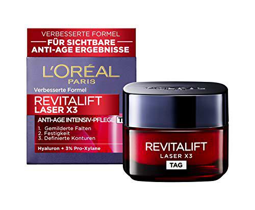 L'Oréal Paris Revitalift Laser Crema de día triple acción con ácido hialurónico