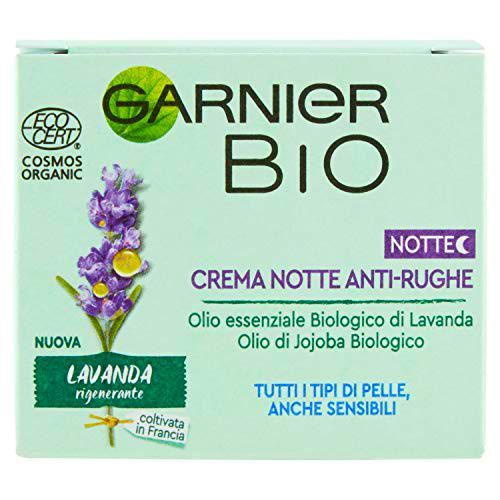 Garnier Bio Crema de noche antiarrugas regenerante a lavanda