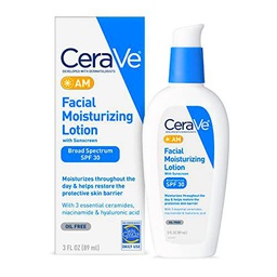 CeraVe - Loción facial hidratante AM, 3 oz