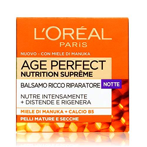 L'Oréal - Age Perfect Nutrition Supreme - Crema nutritiva de noche para piel madura