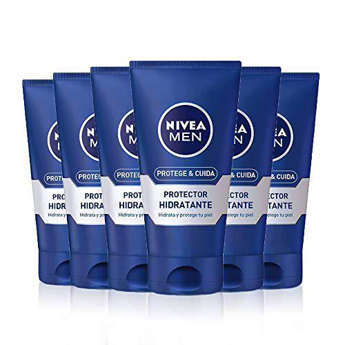 NIVEA MEN Protege &amp; Cuida Hidratante Protector en pack de 6 (6 x 75 ml)