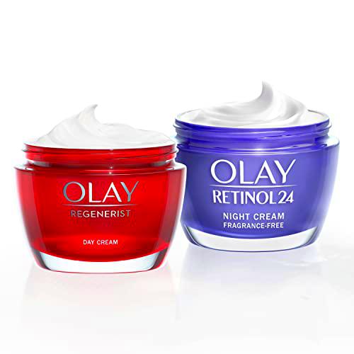 Olay Regenerist Crema De Día, 50 ml + Retinol24 Crema Hidratante De Noche, 50 ml