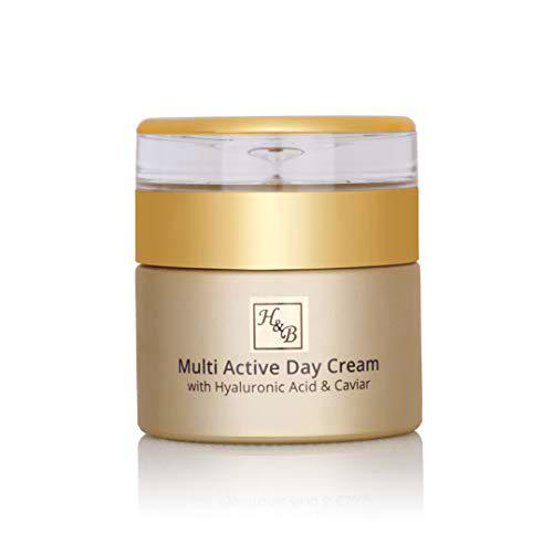 H&amp;B - Crema de día multiactiva PREMIUM - Enriquecido con ácido hialurónico y extracto de caviar-50 ml