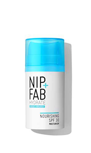 Nip+Fab Spf 30 Hidratación Nutritiva | 50 ml | Pieles Secas Y Con Textura | Máxima Hidratación Y Protección | Protección UVA + UVB | Filtro facial SPF