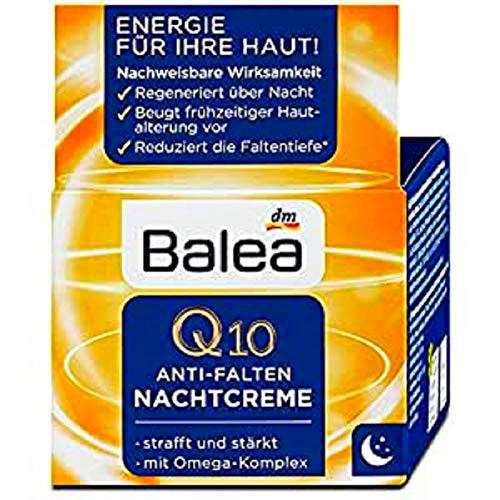 Balea Crema de noche Q10 antiarrugas, 50 ml