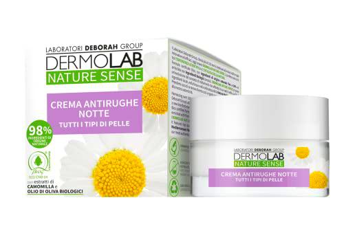 Dermolab Nature Sense - Crema facial antiarrugas nocturna