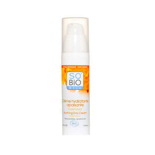 So 'Bio étic crema hidratante Apaisante Visage Calendula Bio para pieles sensibles Tubo de 50 ml - juego de 2