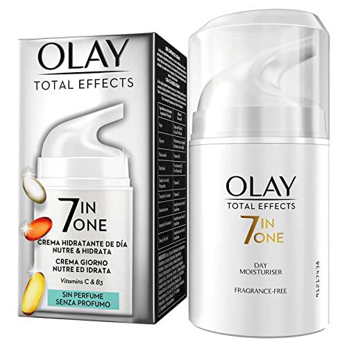 OLAY Total effects 7 en 1 crema hidratante de dia nutre y hidrata sin perfume caja 50 ml