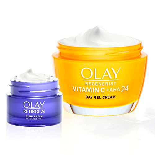 Olay Vitamin C + AHA 24 Crema De Día 50 Ml Y Retinol 24 Crema Hidratante De Noche 15 Ml