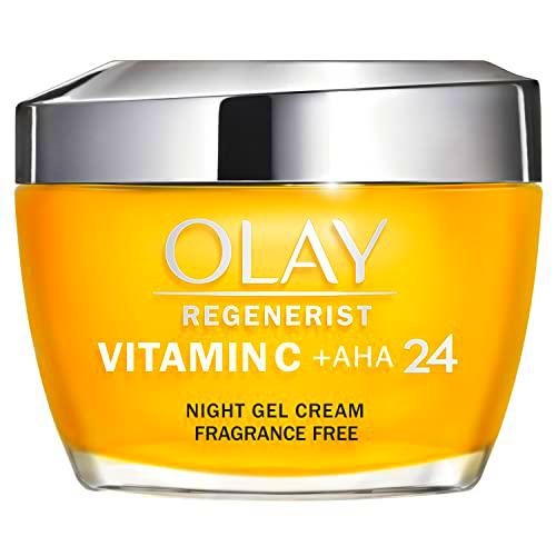 Olay Vitamin C + AHA 24 Gel Crema De Noche Para Un Tono Radiante Y Uniforme, 50 ml