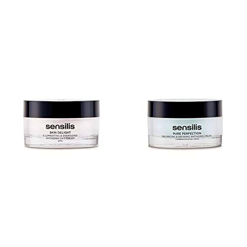 Sensilis Skin Delight - Crema de Día Antiedad Iluminadora y Energizante con SPF15