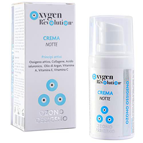 OXYGEN REVOLUTION Crema nocturna nutritiva a base de oxigeno-ozono con ácido hialurónico y colágeno