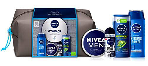 NIVEA MEN Neceser Gimnasio Gympack, Neceser de Regalo con Gel de Ducha (1 x 250 ml)