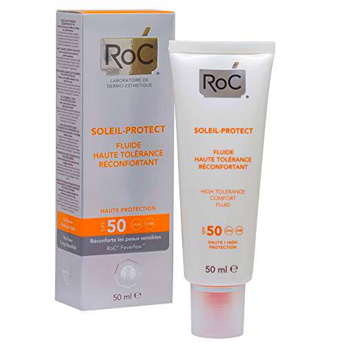 ROC Soleil Protect - Fluido Dermocalmante, Alta Tolerancia