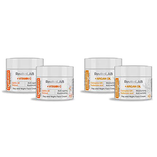 RevitaLAB +Vitamin C Crema Facial Antiedad Dia y Noche