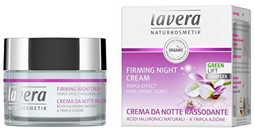 lavera Crema nocturna Facial - ácido hialurónico - vegano ✔ cuidado facial biológico ✔ cosméticos naturales 100% certificados