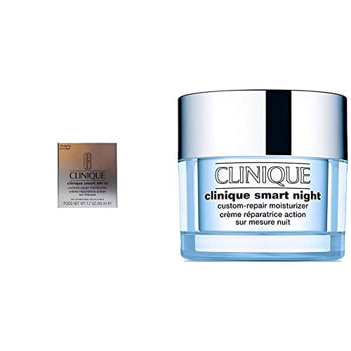 Clinique Smart Spf15 - Crema antiarrugas, 50 ml &amp; Clinique Smart Night