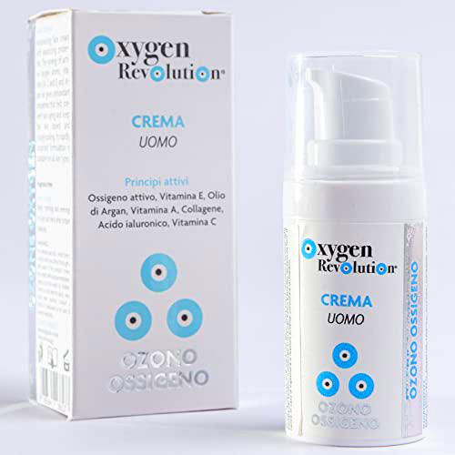 OXYGEN REVOLUTION Crema para hombre nutritiva a base de oxigeno-ozono con ácido hialurónico y colágeno