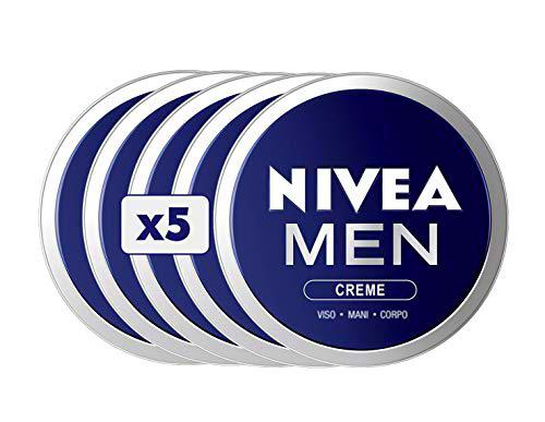 NIVEA Men Creme - Crema hidratante para hombre, 5 unidades