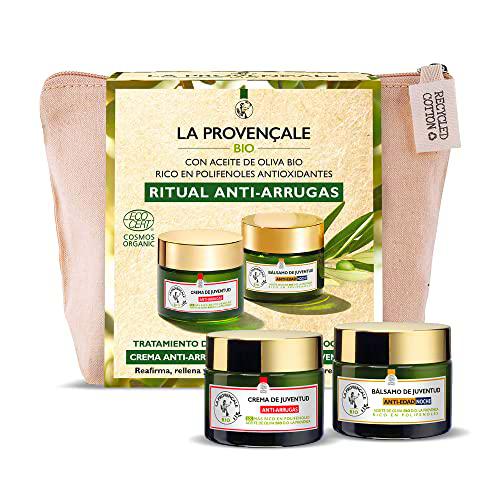 La Provençale Bio Noche Anti-Arruga Tratamiento Paquete con Organic Aceituna Aceite y Antioxidante Polifenoles