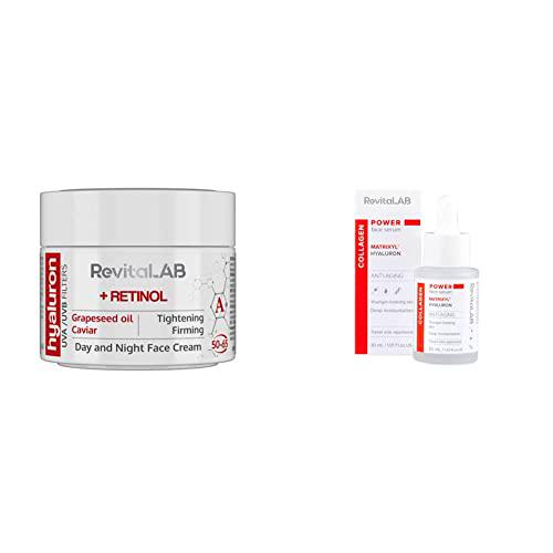 RevitaLAB Hyaluron Anti-Aging Day and Night Cream, Enriched with Retinol