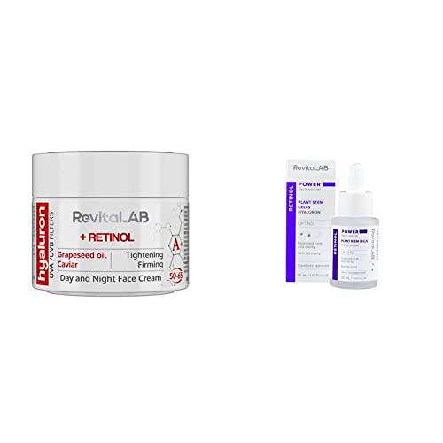 RevitaLAB Hyaluron Anti-Aging Day and Night Cream, Enriched with Retinol