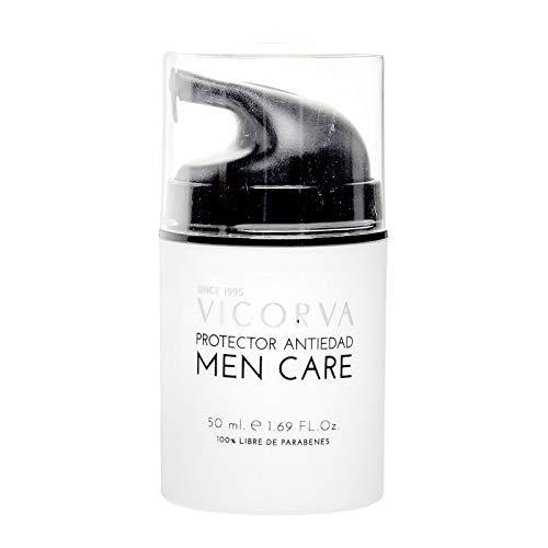 VICORVA PROTECTOR ANTIEDAD MEN CARE | Crema antiage diaria | Hidratante y regenerante | Antarcticine