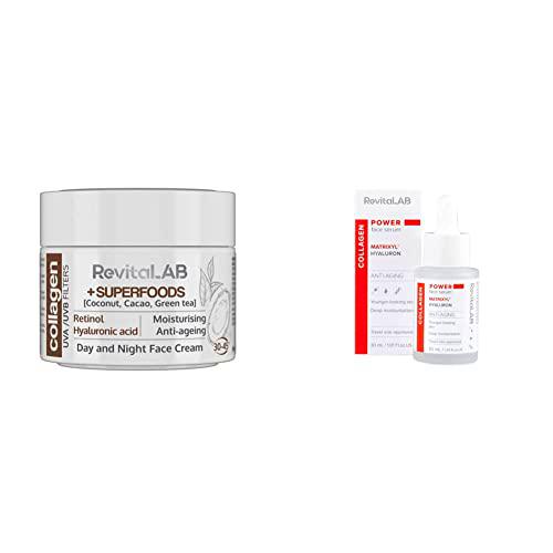 RevitaLAB Day and Night Collagen Anti-Aging Moisturiser Enriched with Hyaluronic Acid