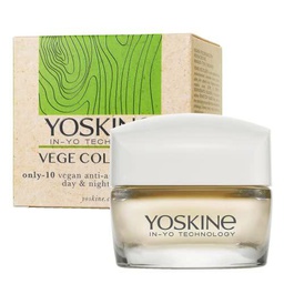 Yoskine Vege Collagen Day and night cream, Only -10 vegan anti- aging minimalist