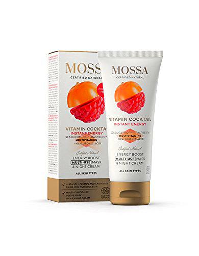 MOSSA Energy Boost Máscara multiusos y crema de noche, 60 ml