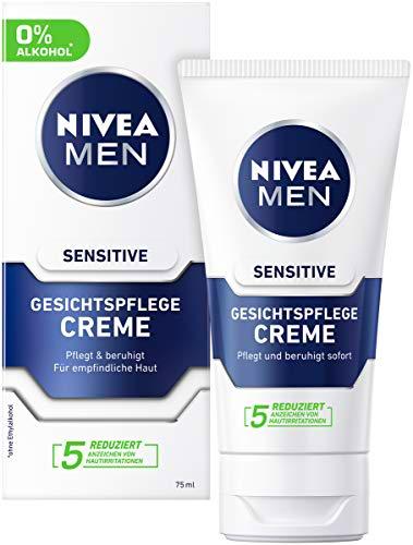 Crema facial Nivea Men Sensitive, crema hidratante para hombres con piel sensible