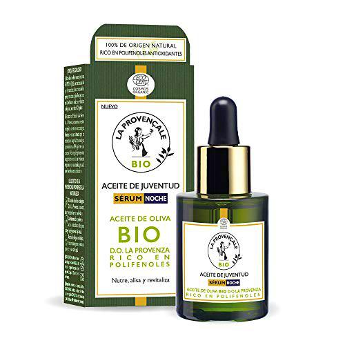 La Provençale Bio Aceite Sérum de Noche Anti-edad con Aceite de Oliva Bio rico en Polifenoles Antioxidantes, 30ml