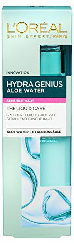 L'Oreal Paris Hydra Genius - Crema hidratante con ácido hialurónico y aloe agua para piel sensible, 70 ml