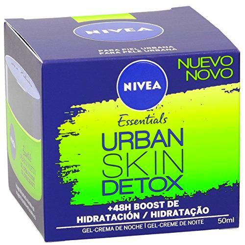 NIVEA Essentials crema de noche hidratante urban detox tarro 50 ml