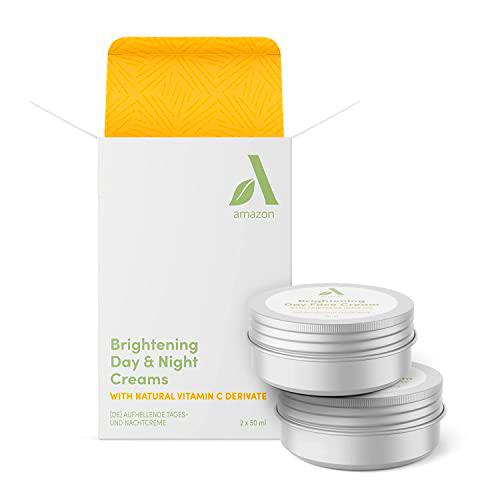 Amazon Aware Lote de Cremas faciales día y noche iluminadoras, 2 x 50ml