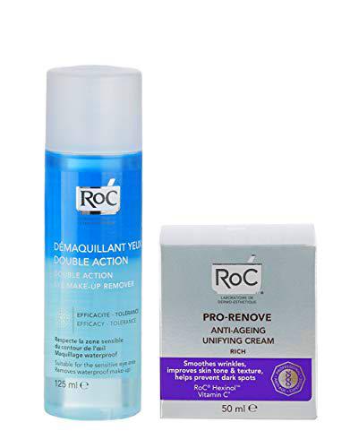 Pack Ahorro Roc Pro-Renove Crema Anti-Edad + Desmaquillante de Ojos Bifásico