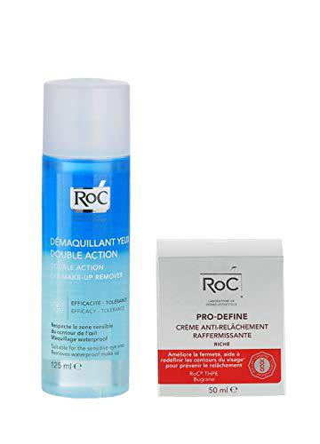 Pack Ahorro Roc Pro-Define Crema Anti-Flacidez + Desmaquillante de Ojos Bifásico