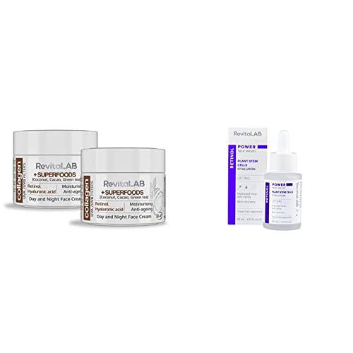 RevitaLAB Day and Night Collagen Anti-Aging Moisturiser Enriched with Hyaluronic Acid