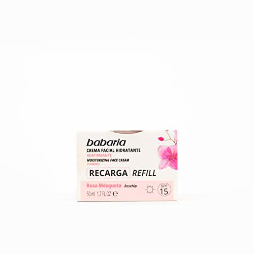 Babaria - Refill Crema Facial Hidratante Reafirmante de Rosa Mosqueta