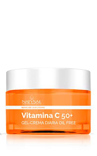 CREMA DE VITAMINA C 50 ml | Gel Crema diaria con Protección Solar | Antioxidante