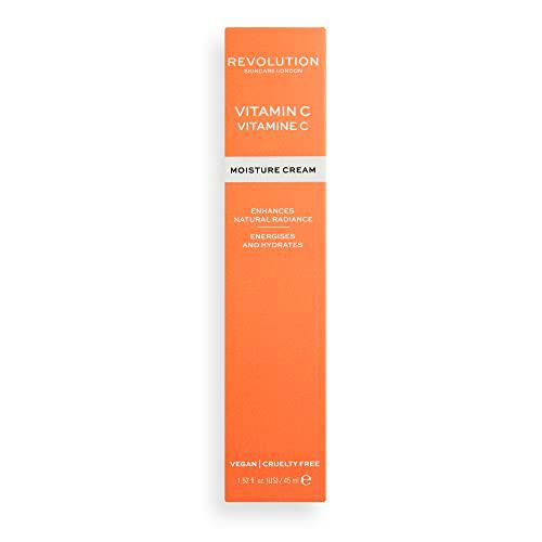 Crema Facial Revolution Skincare Vitamina C, Hidratante Luminosa con Niacinamida